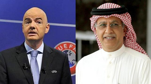 Gianni Infantino (Izq.) y Salman (Dcha.) son dos de los cinco candidatos al sillón de la FIFA. Foto: Internet
