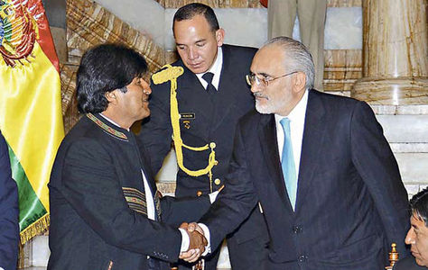 Morales y Mesa en Palacio de Gobierno