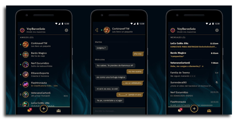 La app de mensajería para League of Legends disponible en Android amigos de lol app La app de mensajería para League of Legends disponible en Android