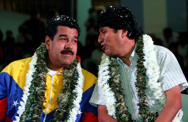 Nicolás Maduro junto a Evo Morales, presidente de Bolivia / Foto archivo