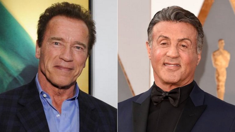 Arnold Schwarzenegger a Sylvester Stallone Arnold Schwarzenegger a Sylvester Stallone