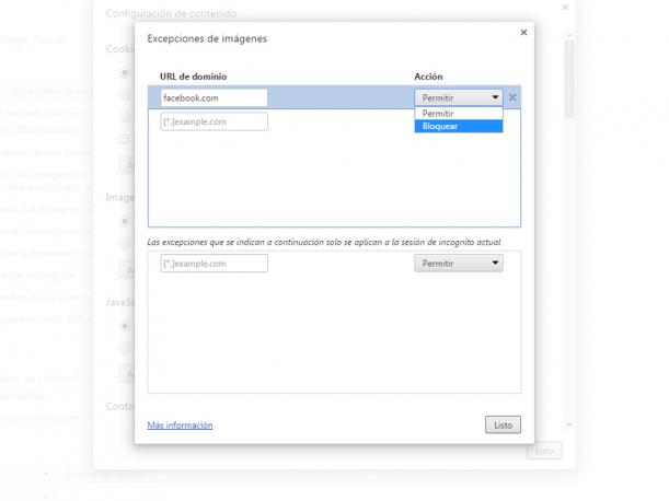 Deberás buscar la opción de Facebook.com y darle en Bloquear. Luego reinicia tu red social y listo. (Foto: Captura)