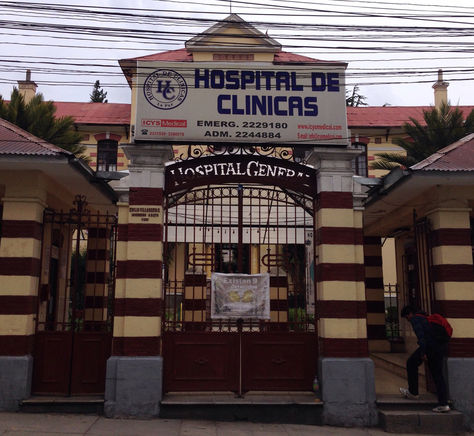 El hospital de Clínicas de La Paz. Foto: wordpress.com