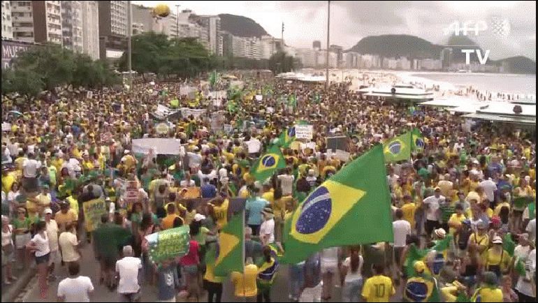 Río de Janeiro Brasil marcha video