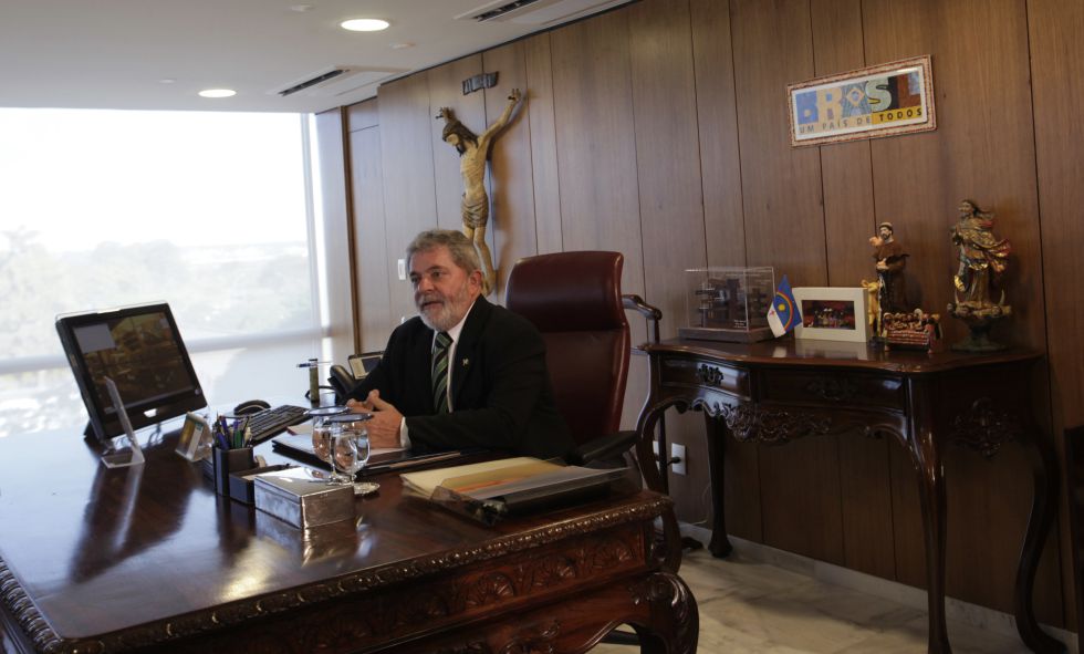 Lula da Silva en su despacho, en 2010.