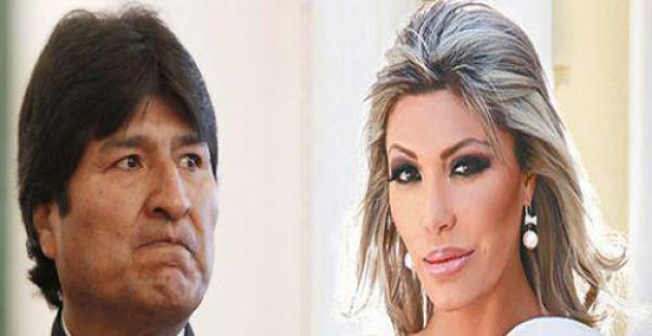Evo Morales y Gabriela Zapata
