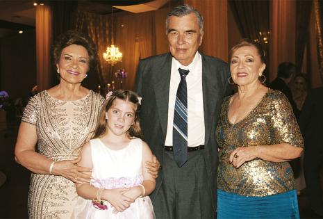 EN REPRESENTACIÓN DEL NOVIO. Rosa Santistevan De Moscoso, Inés Moscoso, José Santistevan Y 'nena' Santistevan