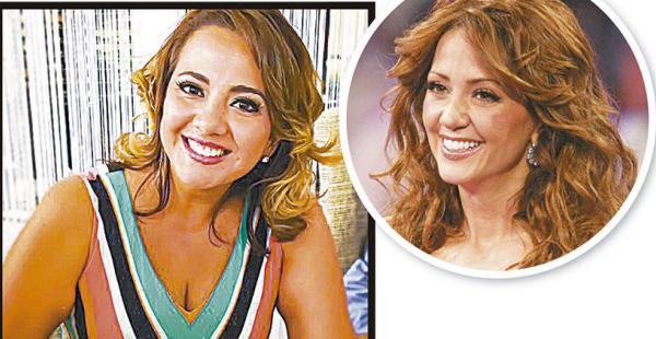 Cecilia Bellido y Andrea Legarreta. La presentadora de Que no me pierda tiene la misma sonrisa pícara que la mexicana, famosa por conducir programas de TV.