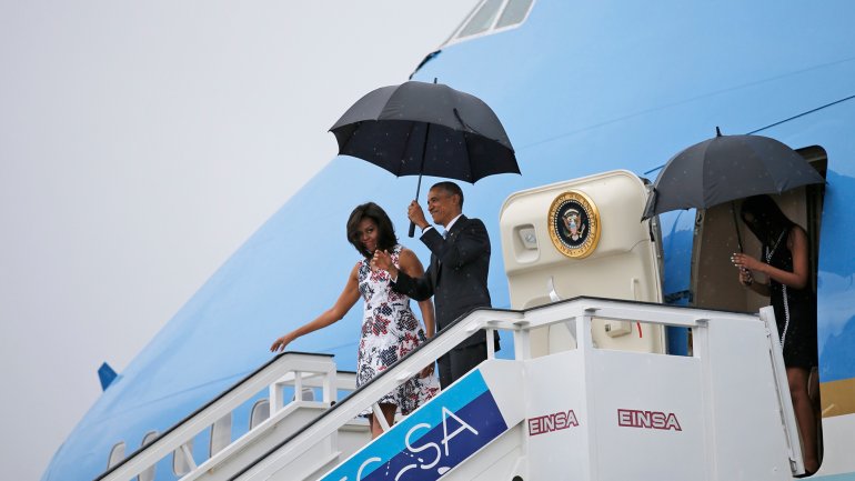 Barack Obama llegó a Cuba para iniciar una histórica gira