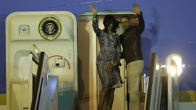 Barack Obama abandonó la Argentina luego de su viaje a Bariloche