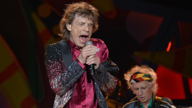 Mick Jagger y Keith Richards en el show en La Habana