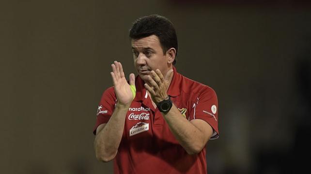 El entrenador de la Verde criticó el arbitraje del venezolano Jesús Valenzuela. Foto: AFP