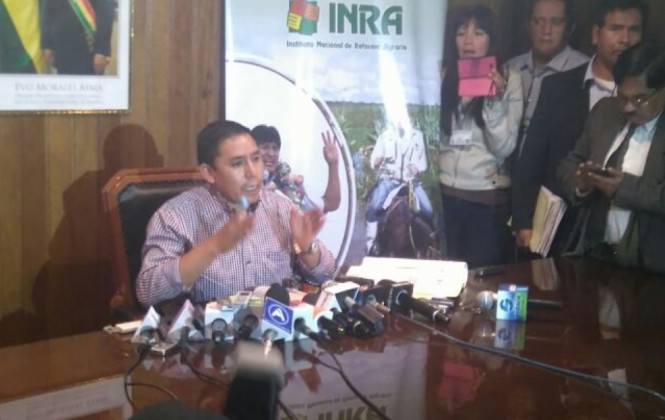 INRA revela que Jiguchi pagó Bs 10 mil por las 50 hectáreas que se adjudicó 