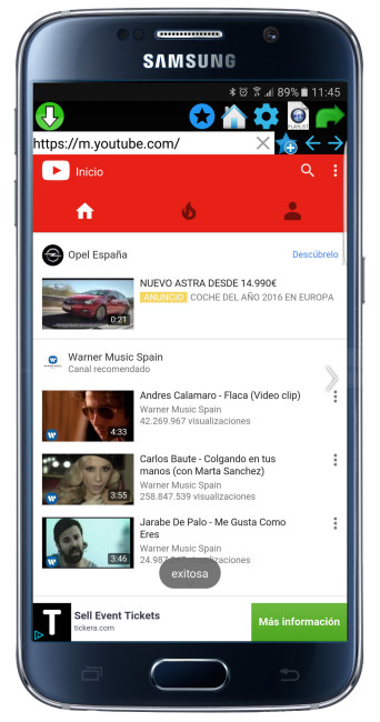 Interfaz QMV Descargar Video