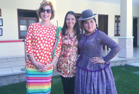 Agatha Ruiz de la Prada, Pamela Alarcón y Eliana Paco