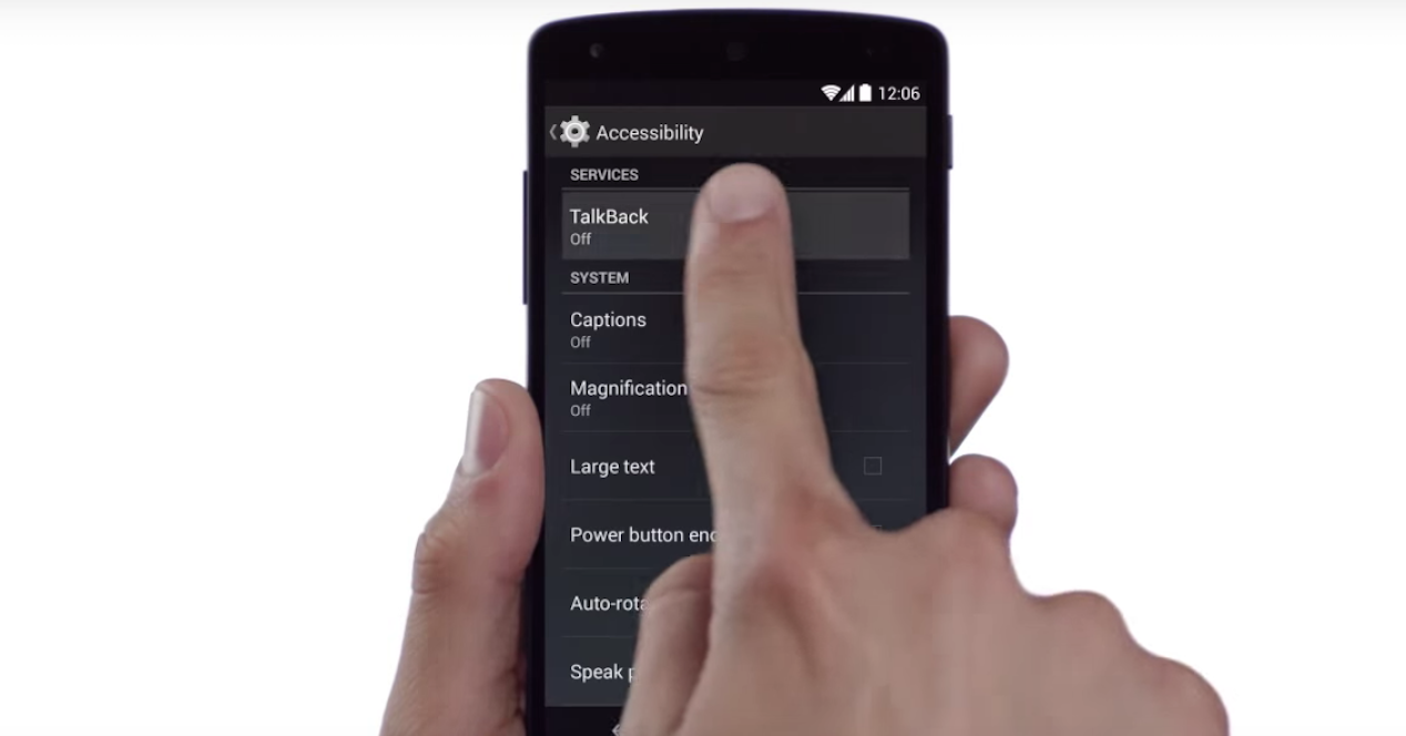 accesibilidad en Android