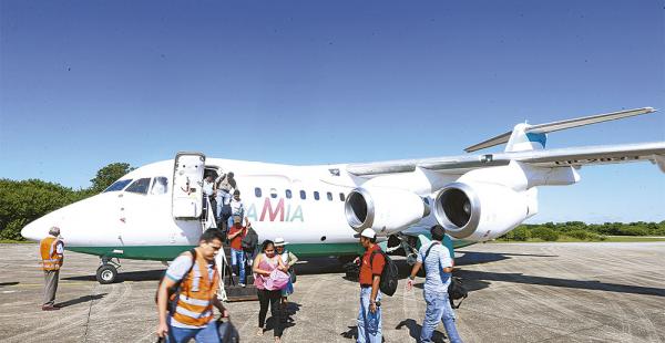 En algunas oportunidades el avión de Lamia realizó vuelos en convenio con la aerolínea Ecojet