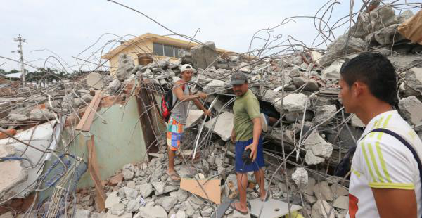 Las secuelas del terremoto en Manta