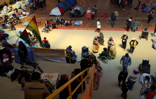 Discapacitados recuperan fuerzas y se preparan para ingresar a La Paz