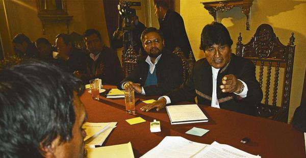 La anterior semana la dirigencia cobista se reunió con el presidente Evo Morales por el tema salarial