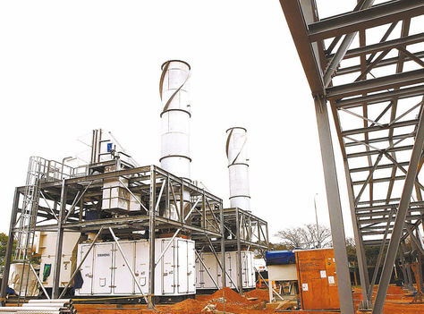 Santa Cruz. Una parte de las instalaciones de la Planta de GNL.
