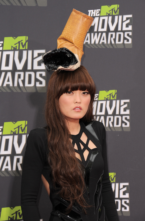 La actriz Hana Mae en MTV Movie Awards de 2013.