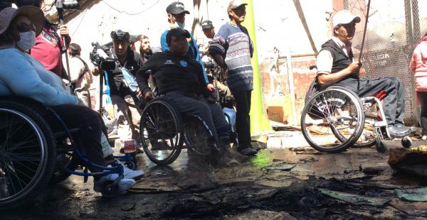 Para hoy se prevé que nuevamente las personas con discapacidad protagonicen más movilizaciones en La Paz.