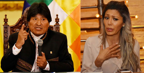 El presidente Evo Morales presentó una demanda contra su expareja.