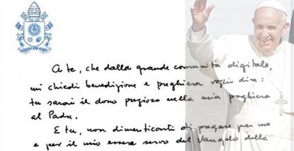 Este es el mensaje que el papa escribió a sus seguidores en la popular red social