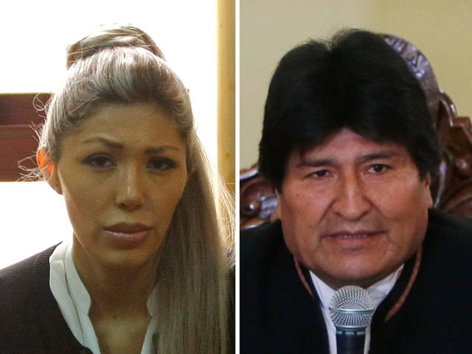 Gabriela Zapata y Evo Morales.