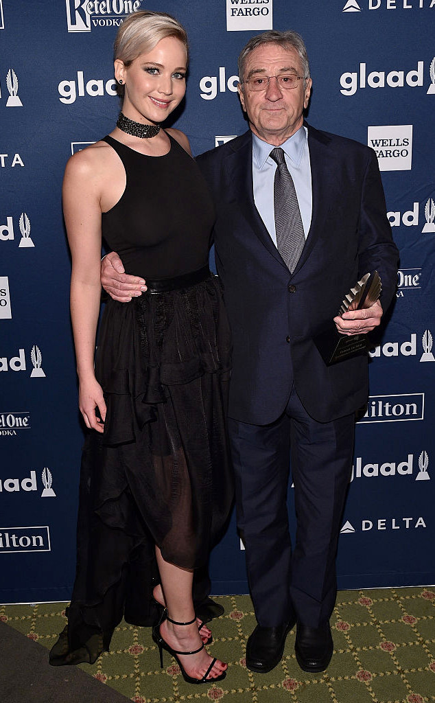 Jennifer Lawrence, Robert De Niro, GLAAD Media Awards 2016