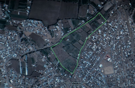 La toma muestra el lugar donde se construirá la Villa Sudamericana