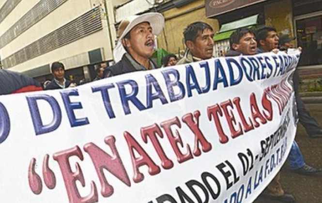 Fabriles y trabajadores de Enatex anuncian movilizaciones a partir de este lunes