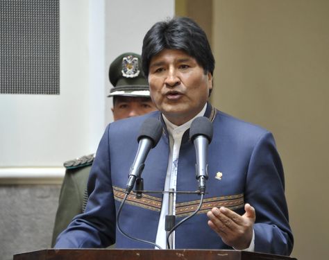 El presidente Evo Morales durante un acto en Palacio de Gobierno. Foto: Archivo 
