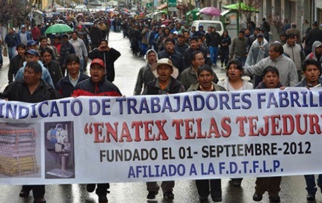 El 70% de los trabajadores de Enatex cobró finiquitos, pero persisten las medidas de presión