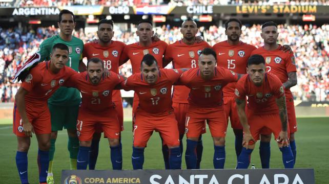Selección nacional de Chile que participa en la Copa América Centenario. Foto. AFP %image_alt%