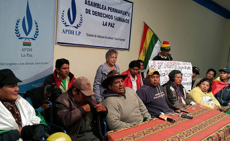 Las personas con discapacidad en la APDH de La Paz. Foto: La Razón