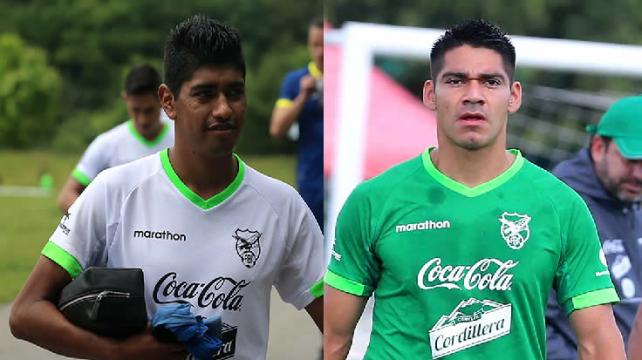 Raúl Castro y Luis Gutiérrez, dos de la selección boliviana que esperan su oportunidad. Foto. Fuad Landívar %image_alt%