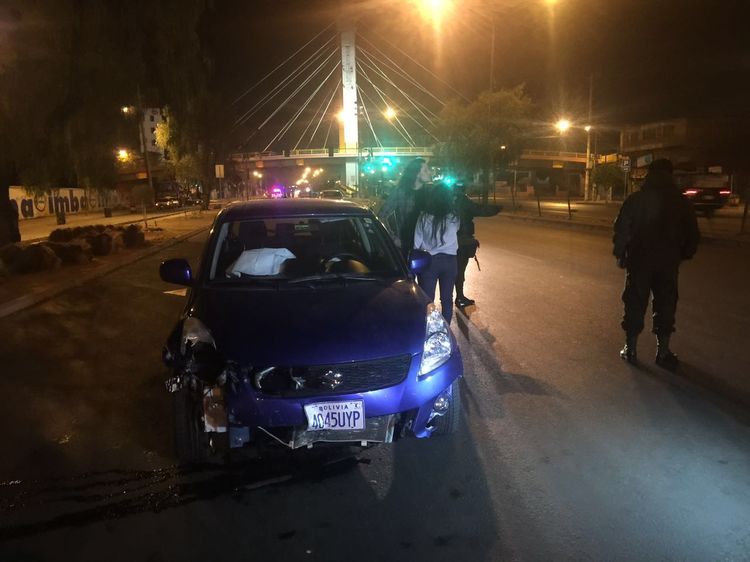 El vehículo que protagonizó el accidente en Cochabamba