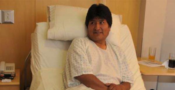 Evo Morales tiene que ser sometido a fisioterapias para recuperarse
