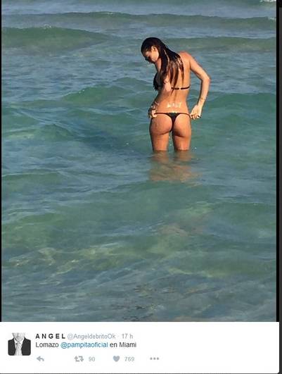 Pampita en Miami.