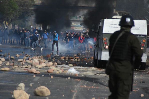 ENFRENTAMIENTOS EN COCHABAMBA.