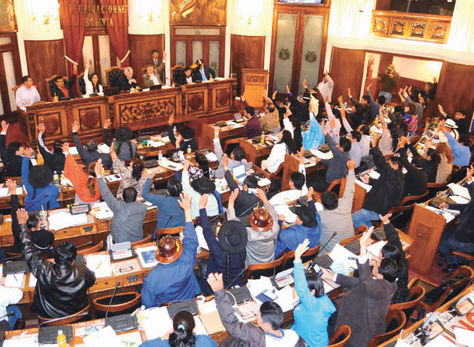 Sesión. La semana pasada el Legislativo aprobó el reglamento.