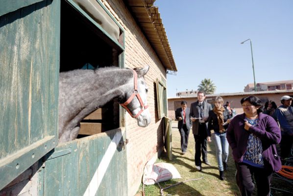 EL MOMENTO DEL DESEMPODERAMIENTO DE LOS PREDIOS DEL CLUB HÍPICO POR PARTE DEL MINISTERIO DE OBRAS PÚBLICAS. DICO SOLÍS