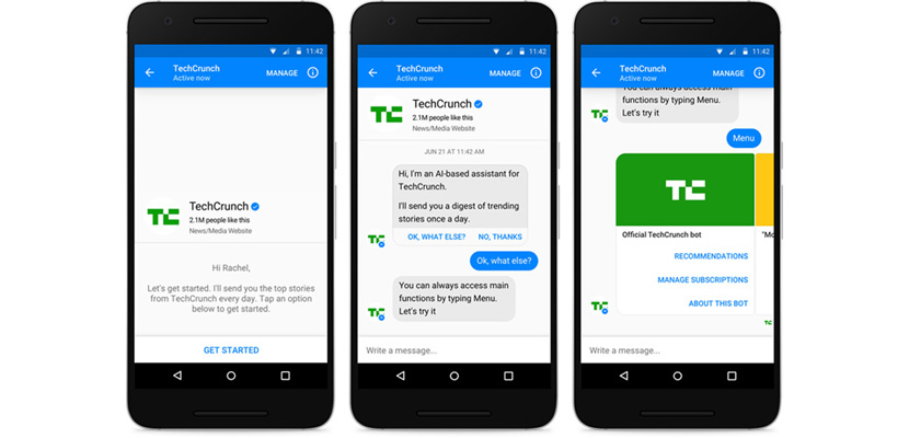 Facebook Messsenger chatbot
