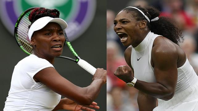Venus y Serena Williams, dos de las grandes candidatas al título en Wimbledon. Foto. Reuters %image_alt%