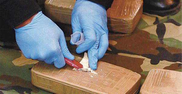 La incautación de cocaína en 2015 aumentó en un 111% con relación a 2014, según el informe de la ONU