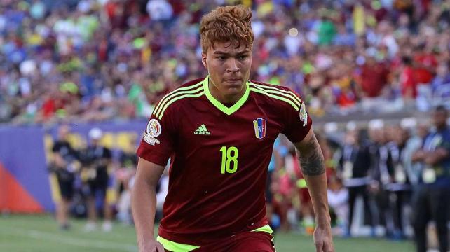 Adalberto Peñaranda demostró un buen nivel en la reciente Copa América Centenario con la selección de Venezuela. Foto: Internet %image_alt%