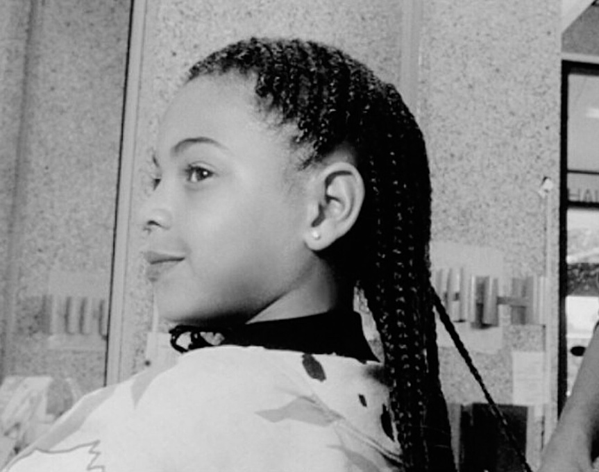 Beyoncé, en una foto de infancia. Beyoncé, en una foto de infancia.