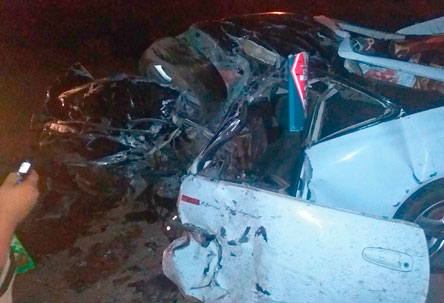 Trágico accidente de tránsito cerca de Cuatro Cañadas en el km 120